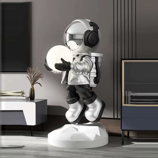 Astronaut Design Nordic Modern Floor Lamp – Living Room Corner Decor