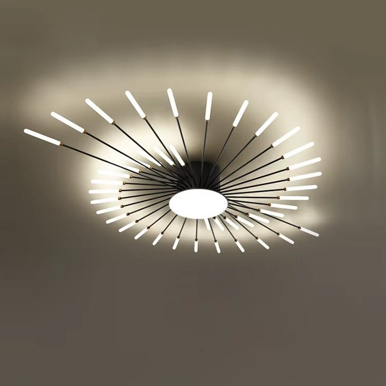 Gold Fireworks Metal Ceiling Chandelier