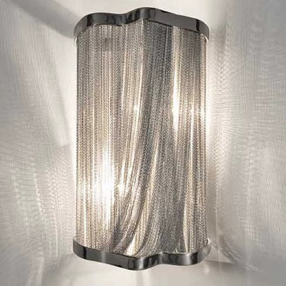 Chrome Chain Design Modern Wall Lamp