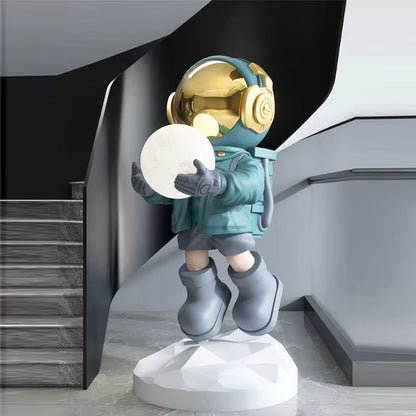 Astronaut Design Nordic Modern Floor Lamp – Living Room Corner Decor