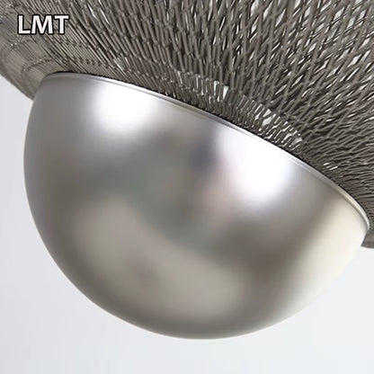 Iron Mesh Metal Pendant Light – Modern Luxury LED Chandelier