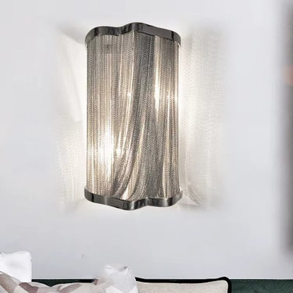 Chrome Chain Design Modern Wall Lamp