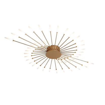 Gold Fireworks Metal Ceiling Chandelier